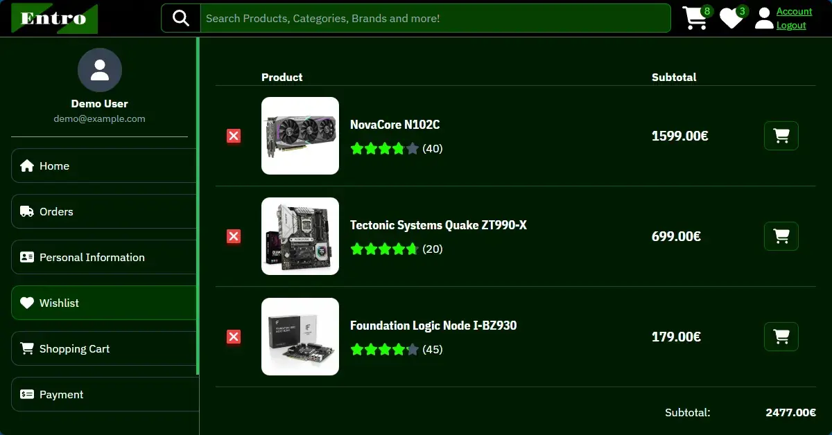 Entro - ECommerce Computer Store Screenshot 7