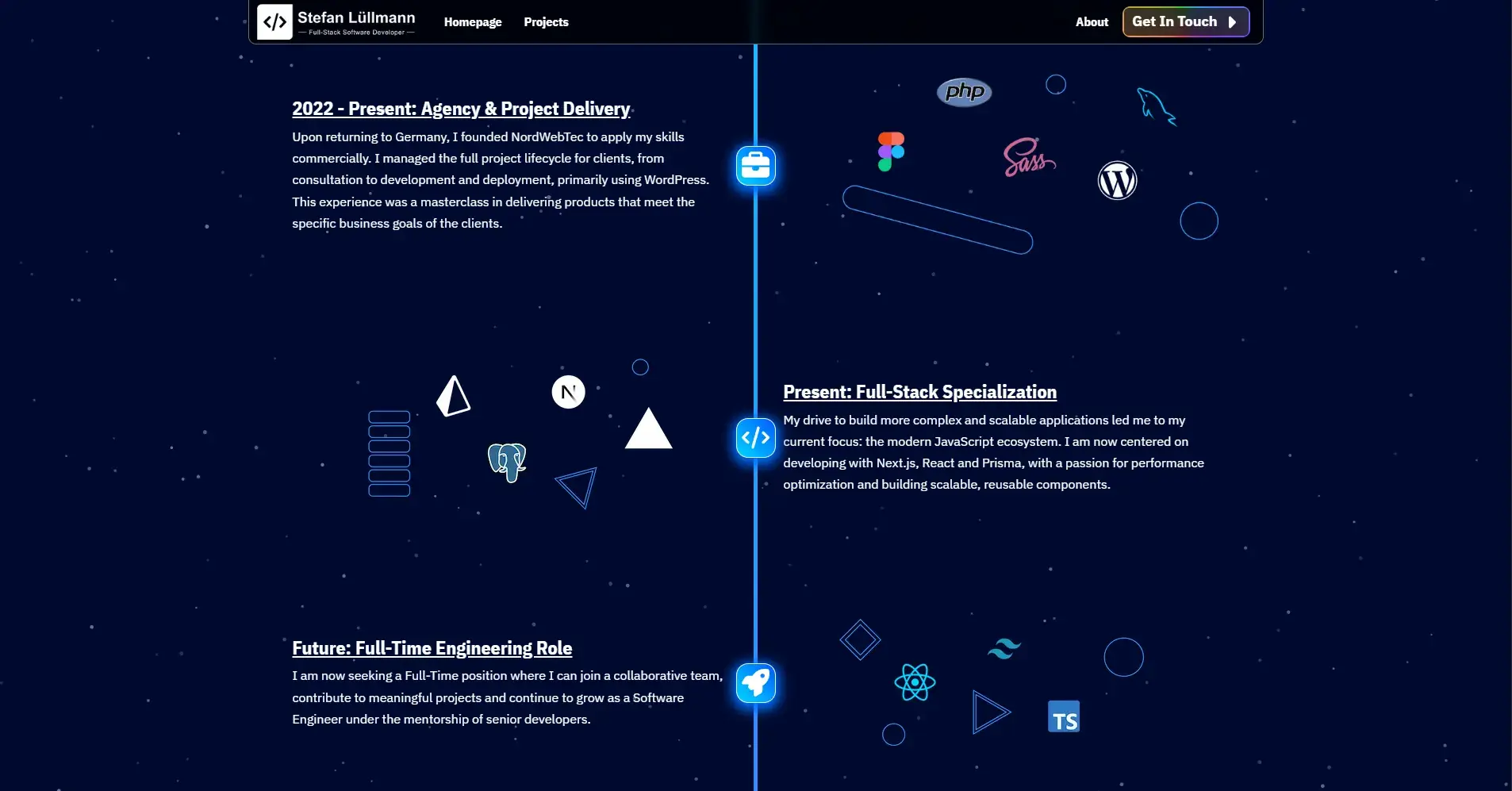 Professional Portfolio Screenshot 2