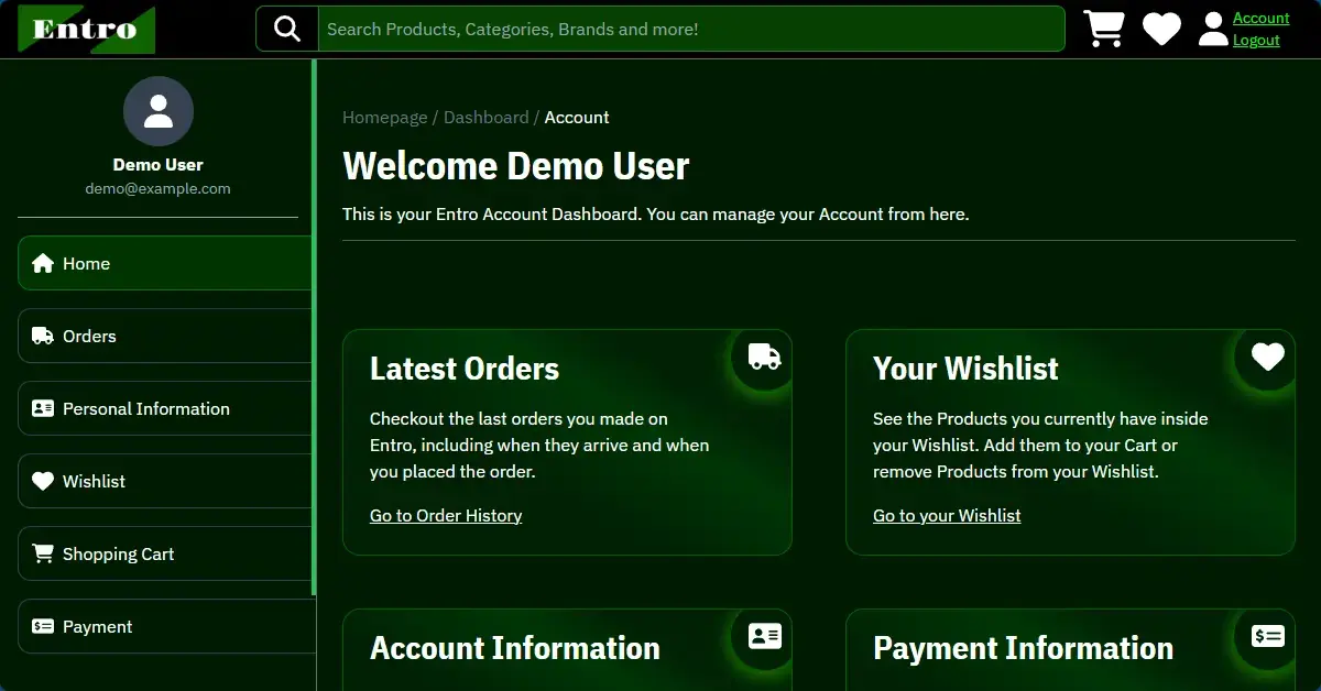 Entro - ECommerce Computer Store Screenshot 6