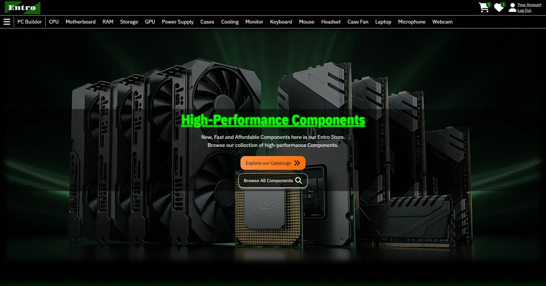 Entro - ECommerce Computer Store Thumbnail