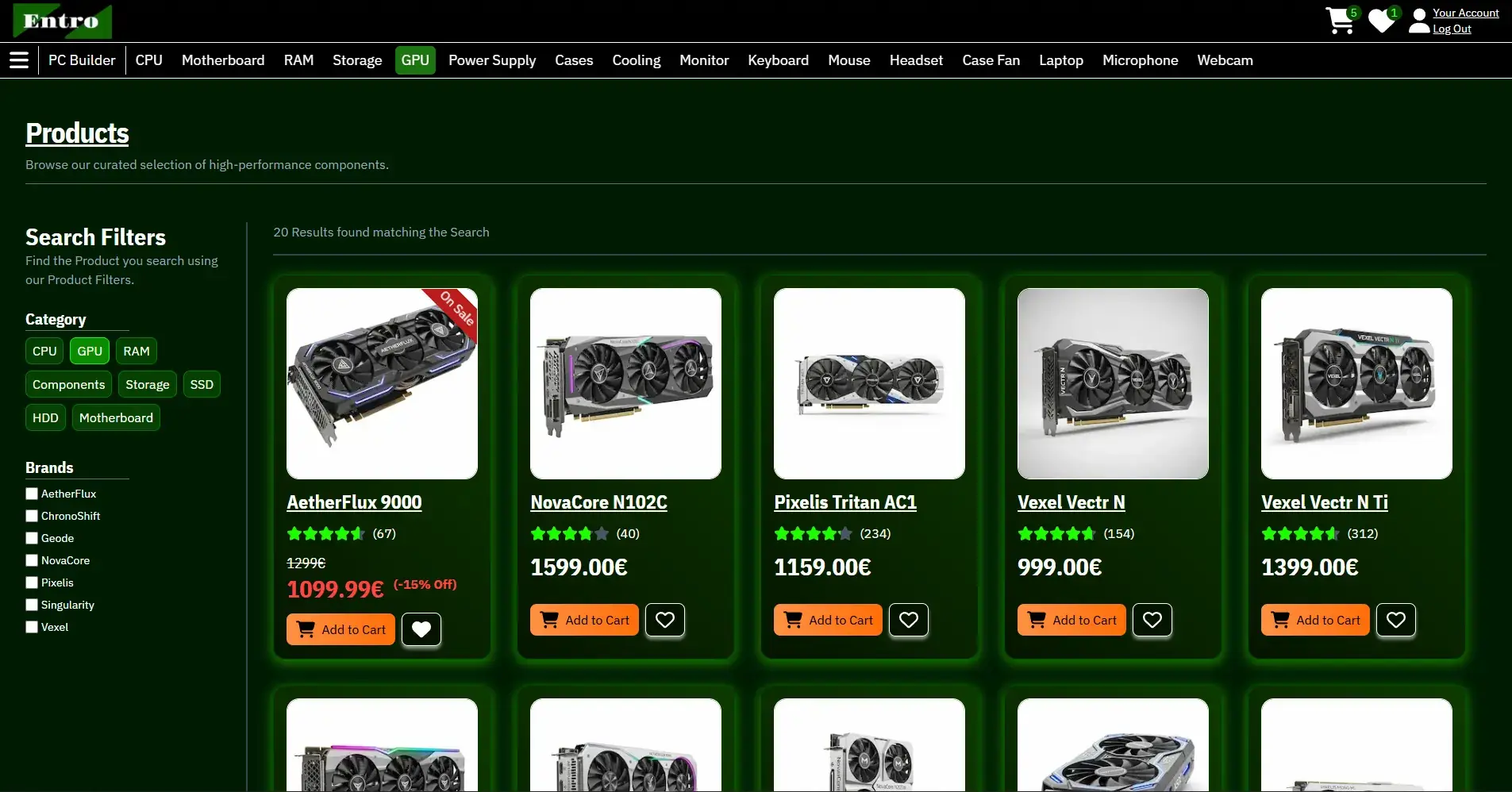 Entro - ECommerce Computer Store Screenshot 3