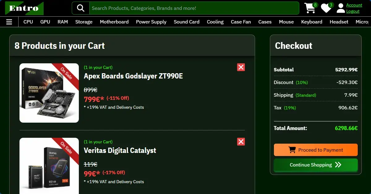 Entro - ECommerce Computer Store Screenshot 9