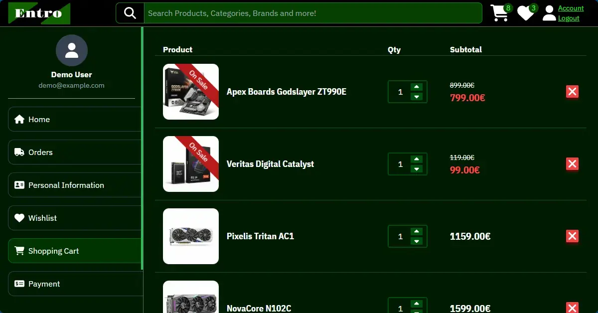 Entro - ECommerce Computer Store Screenshot 8